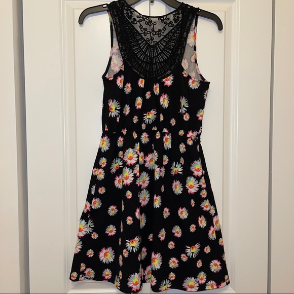 No Boundaries Floral Neon Dress - Picture 2 of 8